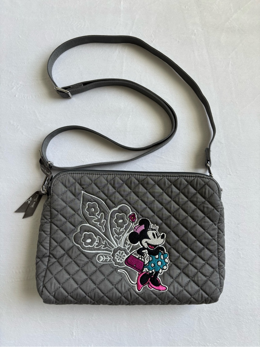 Vera Bradley Disney Triple Compartment Crossbody Minnie Mouse Piccadilly Paisley